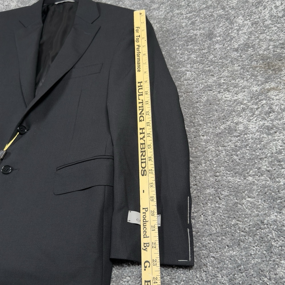 $1,545 CANALI TRAVEL WATER RESISTANT Black Wool Blazer 38 (EU 46) Tacking Stitch - Picture 15 of 16